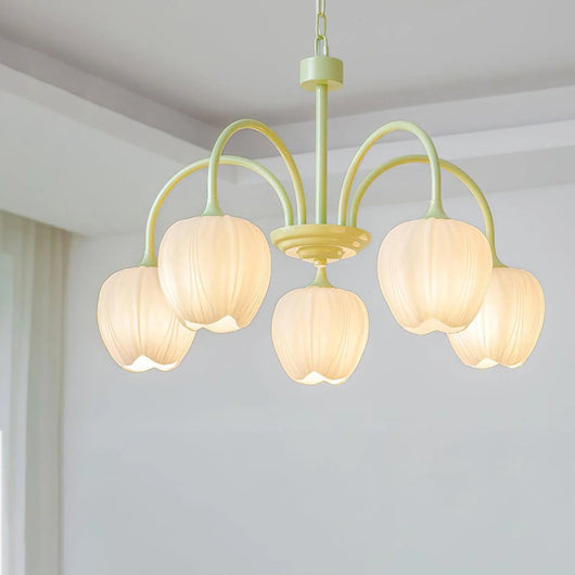 TulipAura | Elegant Modern Chandelier for Dining Room with Adjustable Chain 0