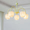 TulipAura | Elegant Modern Chandelier for Dining Room with Adjustable Chain
