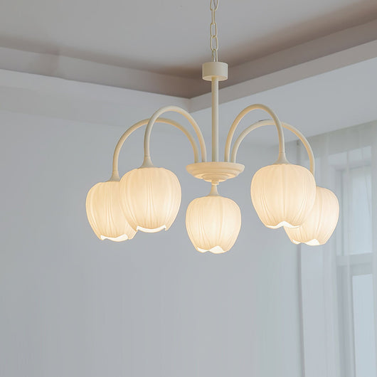 TulipAura | Elegant Modern Chandelier for Dining Room with Adjustable Chain 10