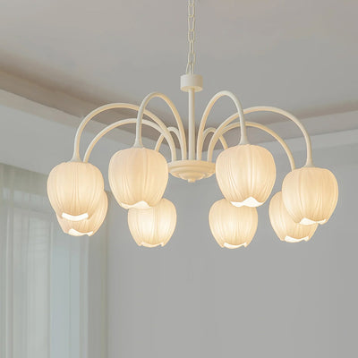 TulipAura | Elegant Modern Chandelier for Dining Room with Adjustable Chain 11