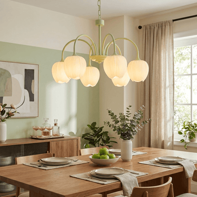 TulipAura | Elegant Modern Chandelier for Dining Room with Adjustable Chain 3