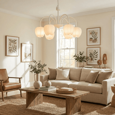 TulipAura | Elegant Modern Chandelier for Dining Room with Adjustable Chain 4