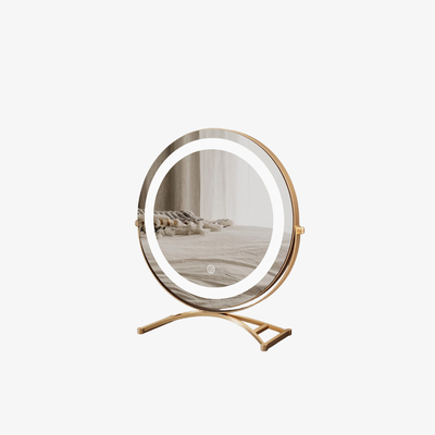 Vanity Mirror with Lights, 360° Rotation, Smart Touch Control, Modern Metal Frame 1