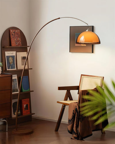 Ventoro Arc | Elegant Modern Floor Lamp with Warm Dome Shade + Metal 4
