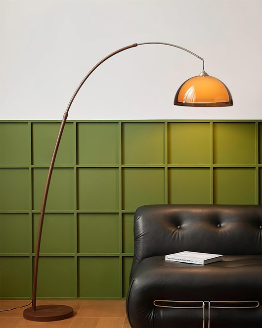 Ventoro Arc | Elegant Modern Floor Lamp with Warm Dome Shade + Metal 5