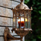 VintageGlow | Elegant Antique Gold Outdoor Wall Lantern for Stylish Illumination
