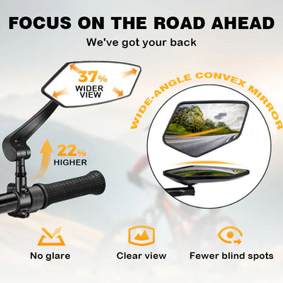 Voltix | Bicycle Mirror with 360° Rotation and Anti-Shock Arm for Enhanced Safety on Cycling Adventures 4