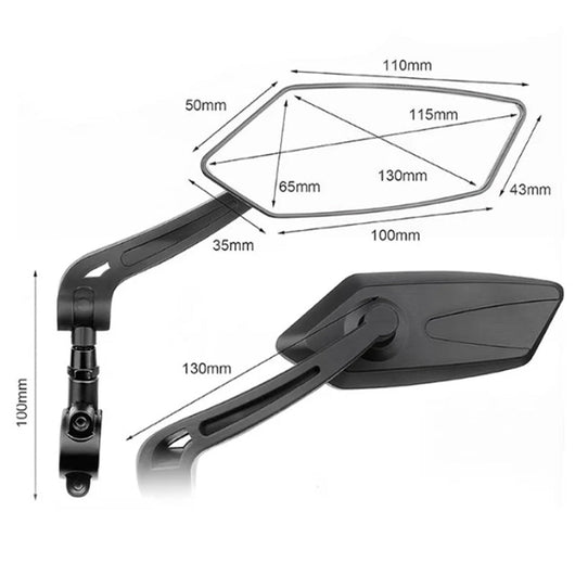 Voltix | Bicycle Mirror with 360° Rotation and Anti-Shock Arm for Enhanced Safety on Cycling Adventures 7