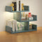 White Bookshelf MDF 3-Tier Minimalist Design with Compact Storage | Home Office Furniture