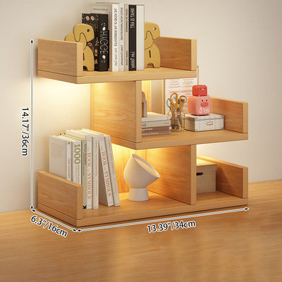 White Bookshelf MDF 3-Tier Minimalist Design with Compact Storage | Home Office Furniture 3