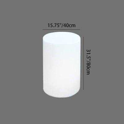 White Outdoor Coffee Table with LED Lighting | Modern Minimalist Patio Furniture 6