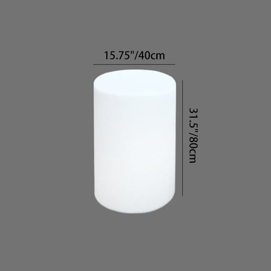 White Outdoor Coffee Table with LED Lighting | Modern Minimalist Patio Furniture 6