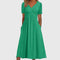 Women's A-Line Midi Dress Tummy Control Soft Black Elegant Cocktail