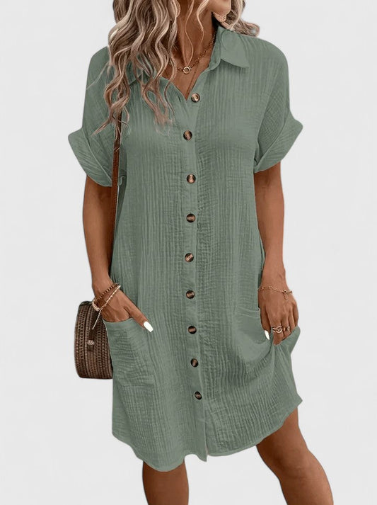 Women's Casual Midi Dress Relaxed Fit Breathable Fabric Summer 0