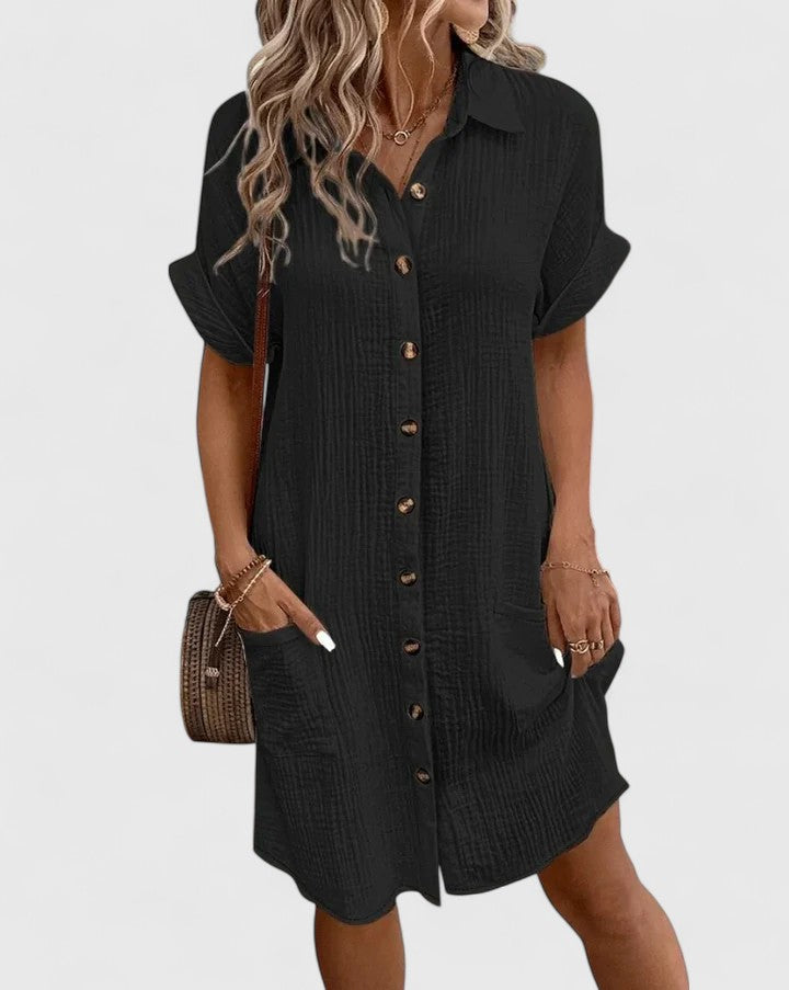Women's Casual Midi Dress Relaxed Fit Breathable Fabric Summer 11