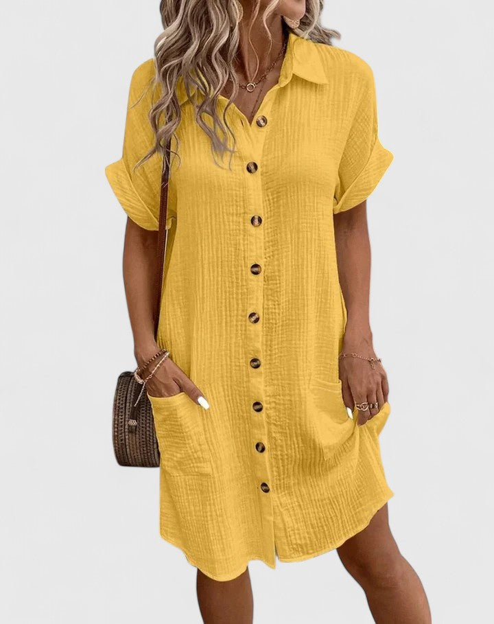 Women's Casual Midi Dress Relaxed Fit Breathable Fabric Summer 12