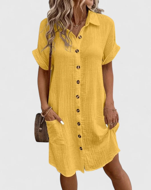 Women's Casual Midi Dress Relaxed Fit Breathable Fabric Summer 12