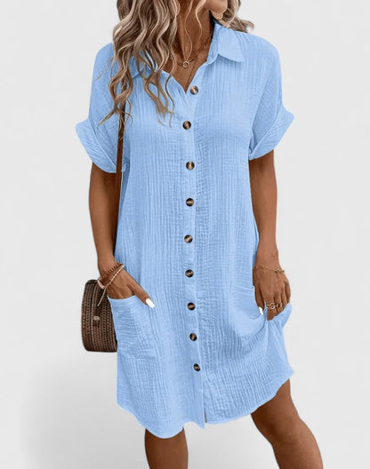 Women's Casual Midi Dress Relaxed Fit Breathable Fabric Summer 2