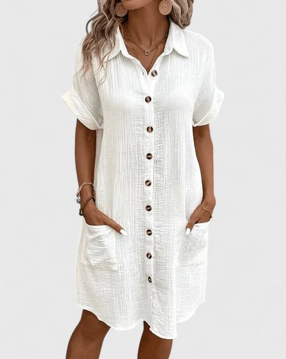 Women's Casual Midi Dress Relaxed Fit Breathable Fabric Summer 9
