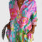 Women's Colorful Print Blouse Casual Lightweight Regular Fit Summer Top