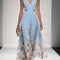 Women's Floral Maxi Dress A-Line Chiffon Pink Summer Wedding Guest
