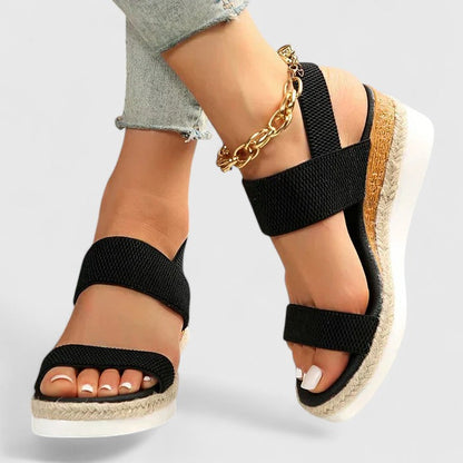 Women's Sandals Orthopedic Arch Support Cushioned Comfort Black 2