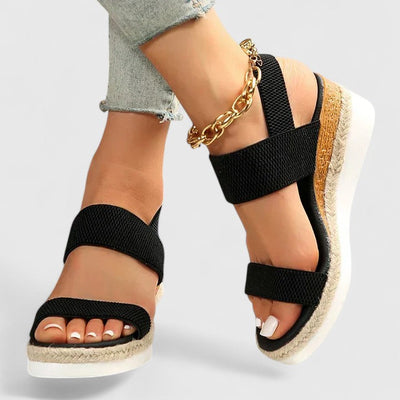 Women's Sandals Orthopedic Arch Support Cushioned Comfort Black 2