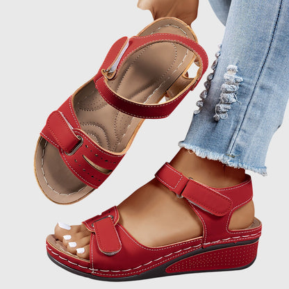 Women's Sandals Orthopedic Supportive Comfort Fit Stretchable Beige 0