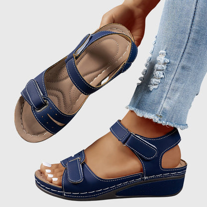 Women's Sandals Orthopedic Supportive Comfort Fit Stretchable Beige 6