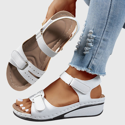 Women's Sandals Orthopedic Supportive Comfort Fit Stretchable Beige 7