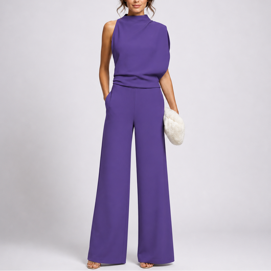 Women's Sleeveless Jumpsuit Wide Leg Soft Fabric Relaxed Fit 2