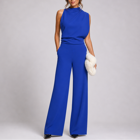 Women's Sleeveless Jumpsuit Wide Leg Soft Fabric Relaxed Fit 5