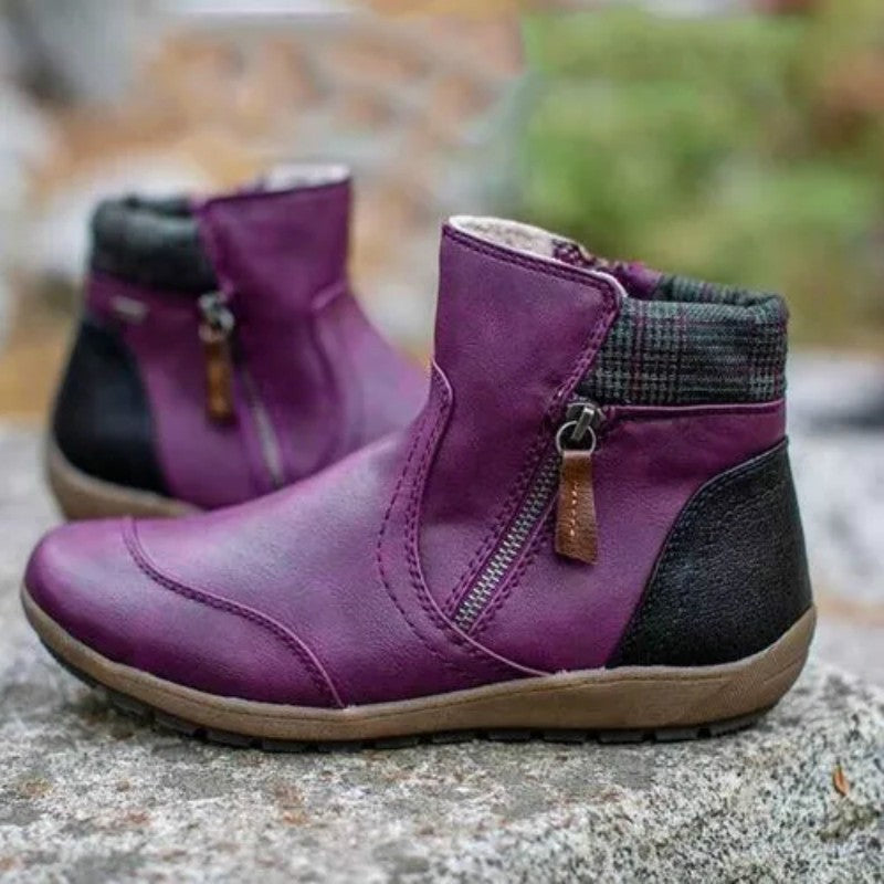 Women's Waterproof Orthopedic Boots Comfortable Supportive Slip-On Black 1
