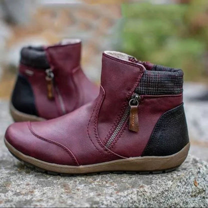 Women's Waterproof Orthopedic Boots Comfortable Supportive Slip-On Black 2