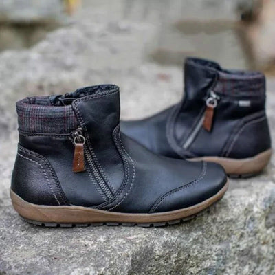 Women's Waterproof Orthopedic Boots Comfortable Supportive Slip-On Black 3