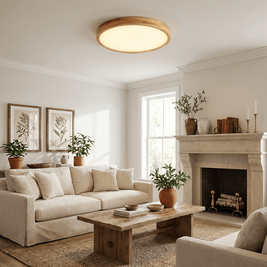 WoodenAura | Modern Stylish Flush Mount Ceiling Light Fixture 2