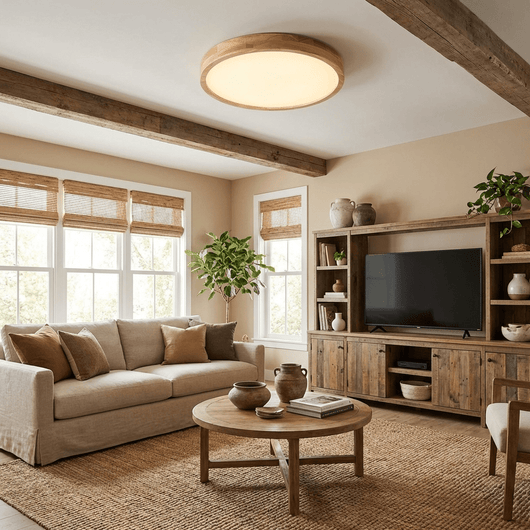 WoodenAura | Modern Stylish Flush Mount Ceiling Light Fixture 3