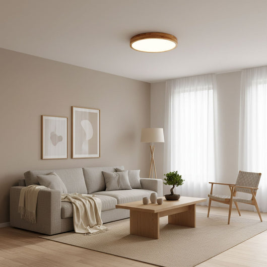 WoodenAura | Modern Stylish Flush Mount Ceiling Light Fixture 7