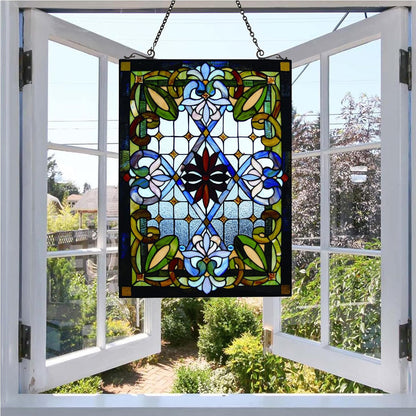 Geometry Sun Catcher Decoration Stained Glass Window Hanging