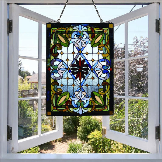 Geometry Sun Catcher Decoration Stained Glass Window Hanging