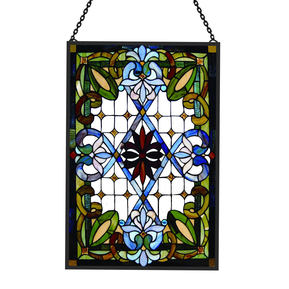 Geometry Sun Catcher Decoration Stained Glass Window Hanging